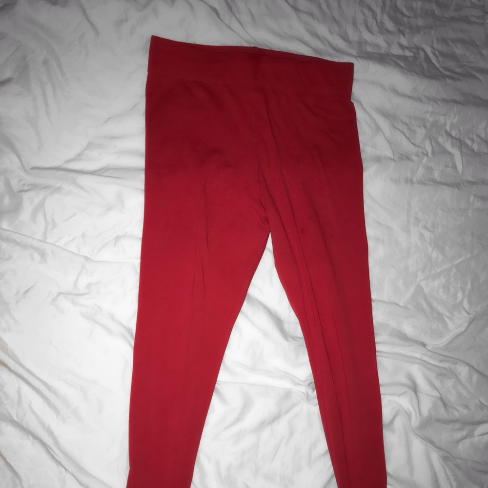 Red Full Length Tights